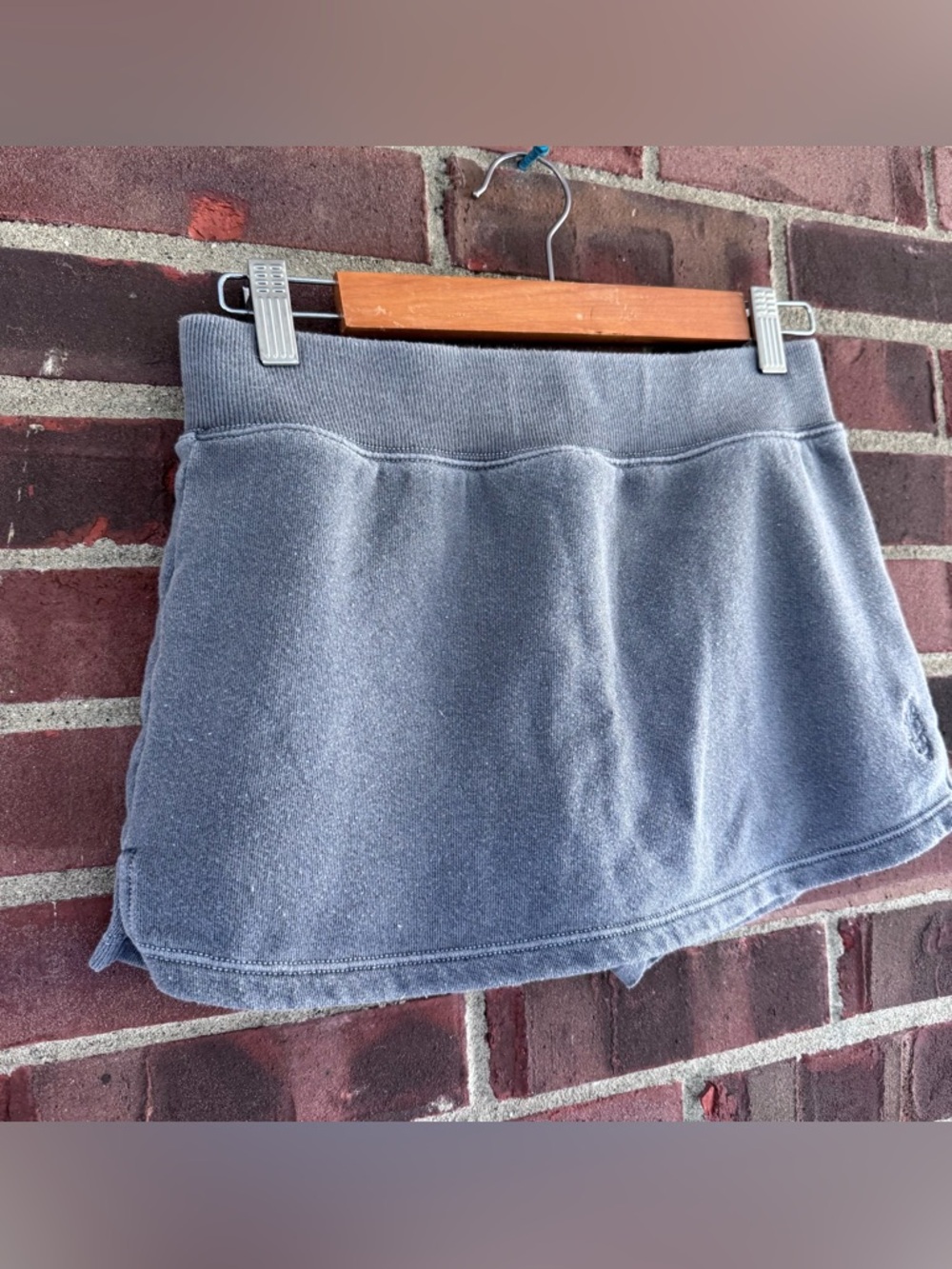 Free People Sweatshirt Skort Gray Mini Skirt Shorts Women’s Small Regular - Picture 2 of 9